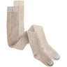 Huttelihut Camel Melange Ull Rib Stockings 2-Pack