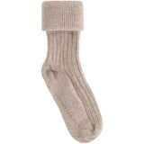 Huttelihut Camel Melange Ull Rib Strumpor 2-Pack