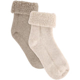 Huttelihut Camel Melange Ull Terry Strumpor 2-Pack