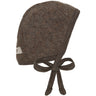 Huttelihut Brown Melange Bonnet Ull Fleece