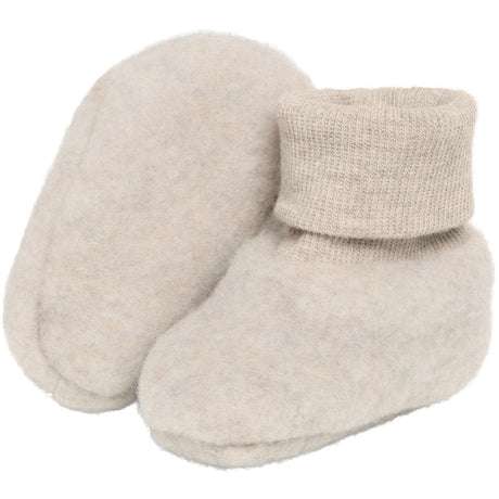Huttelihut Camel Melange Footies Ull Fleece