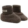 Huttelihut Brown Melange Footies Ull Fleece