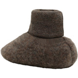 Huttelihut Brown Melange Footies Ull Fleece