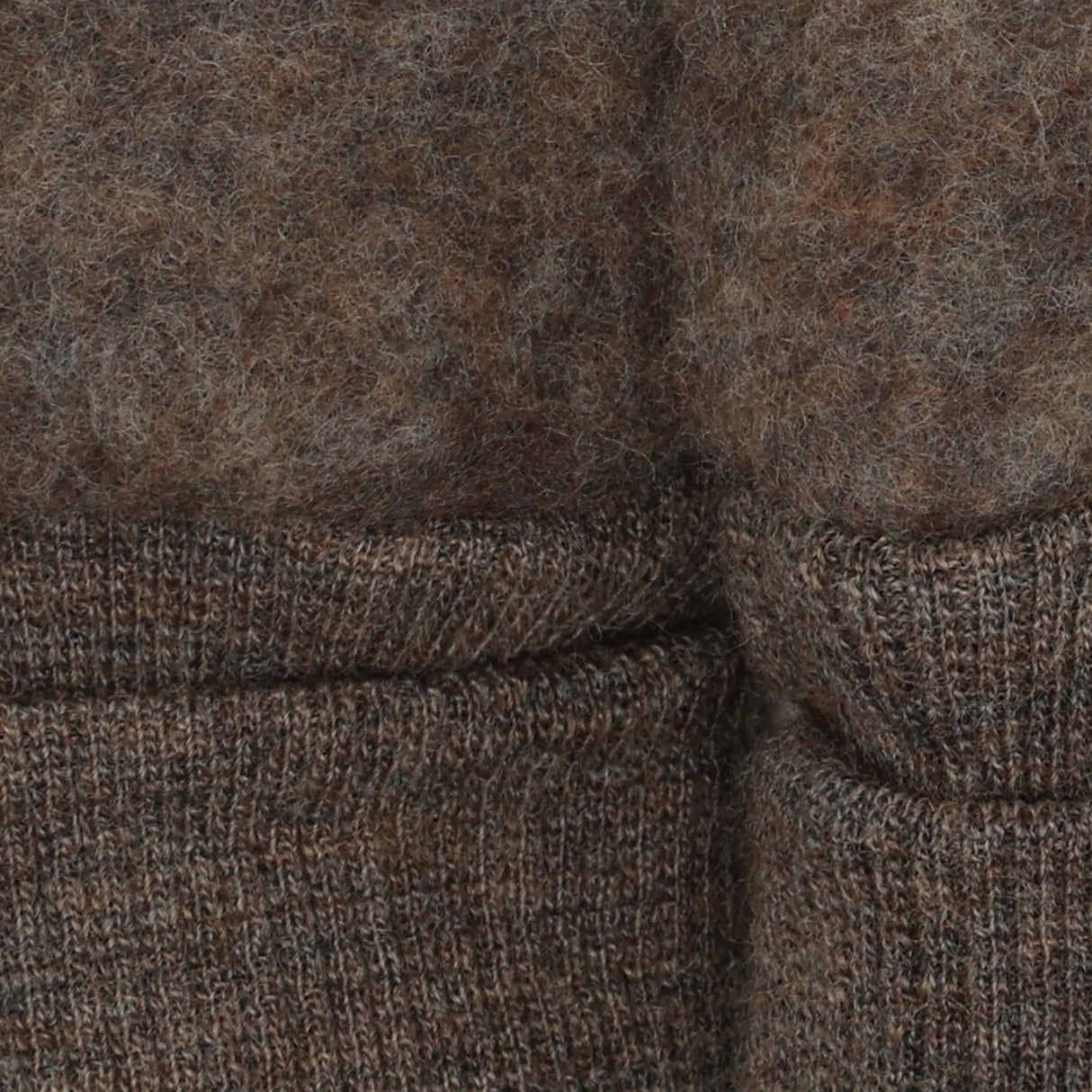 Huttelihut Brown Melange Vantar Ull Fleece