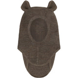 Huttelihut Brown Melange Elefanthatt Ears Ull Rib