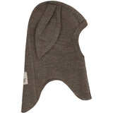Huttelihut Brown Melange Elefanthatt Ears Ull Rib