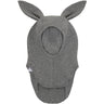 Huttelihut Medium Grey Melange Elefanthatt Ears Bomull Rib