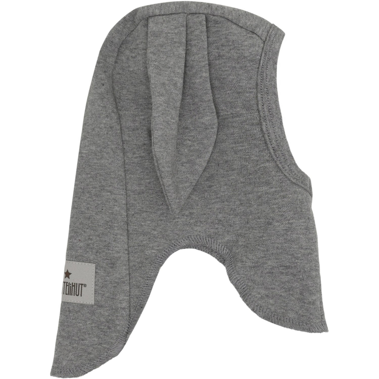 Huttelihut Medium Grey Melange Elefanthatt Ears Bomull Rib
