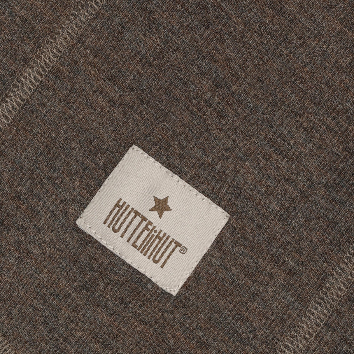 Huttelihut Brown Melange Elefanthatt Ull Rib