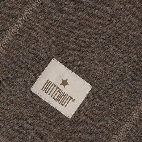 Huttelihut Brown Melange Elefanthatt Ull Rib