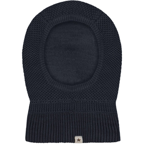 Huttelihut Dark Navy Elefanthatt Ull Stickad Windstop