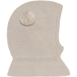 Huttelihut Sand Melange Elefanthatt Windstop Pompoms
