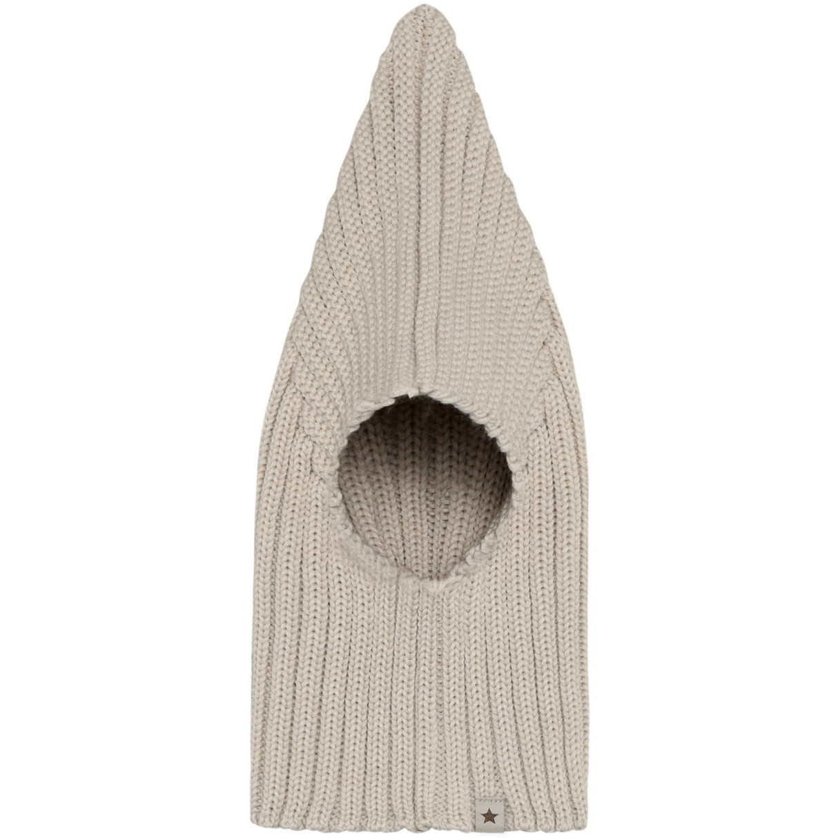 Huttelihut Sand Melange Elefanthatt Pixie Ull Stickad