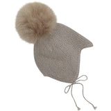 Huttelihut Atmosphere Bonnet Ull Stickad Alpaca Pompom