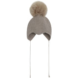 Huttelihut Atmosphere Bonnet Ull Stickad Alpaca Pompom