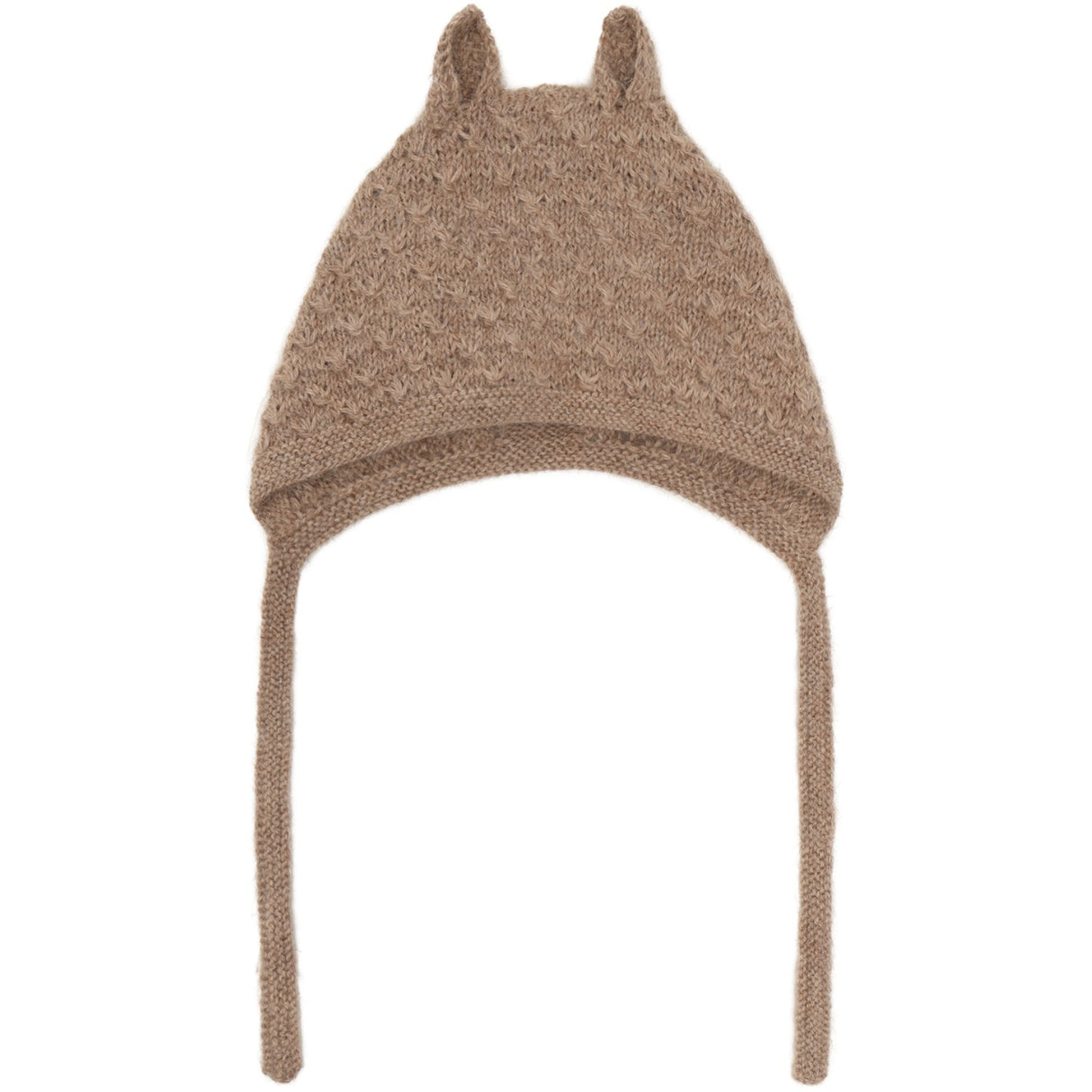 Huttelihut Atmosphere Bonnet Ears Alpaca Ull Stickad