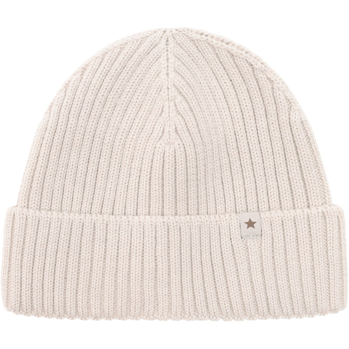 Huttelihut Sand Melange Beanie Ull Stickad