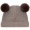 Huttelihut Cinder Melange Beanie Ull Stickad Pompoms