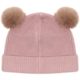 Huttelihut Woodrose Beanie Ull Stickad Pompoms