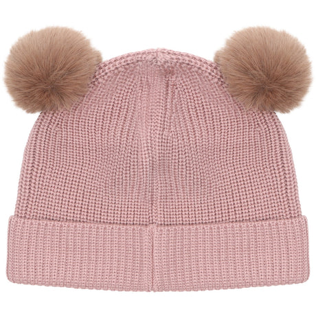 Huttelihut Woodrose Beanie Ull Stickad Pompoms