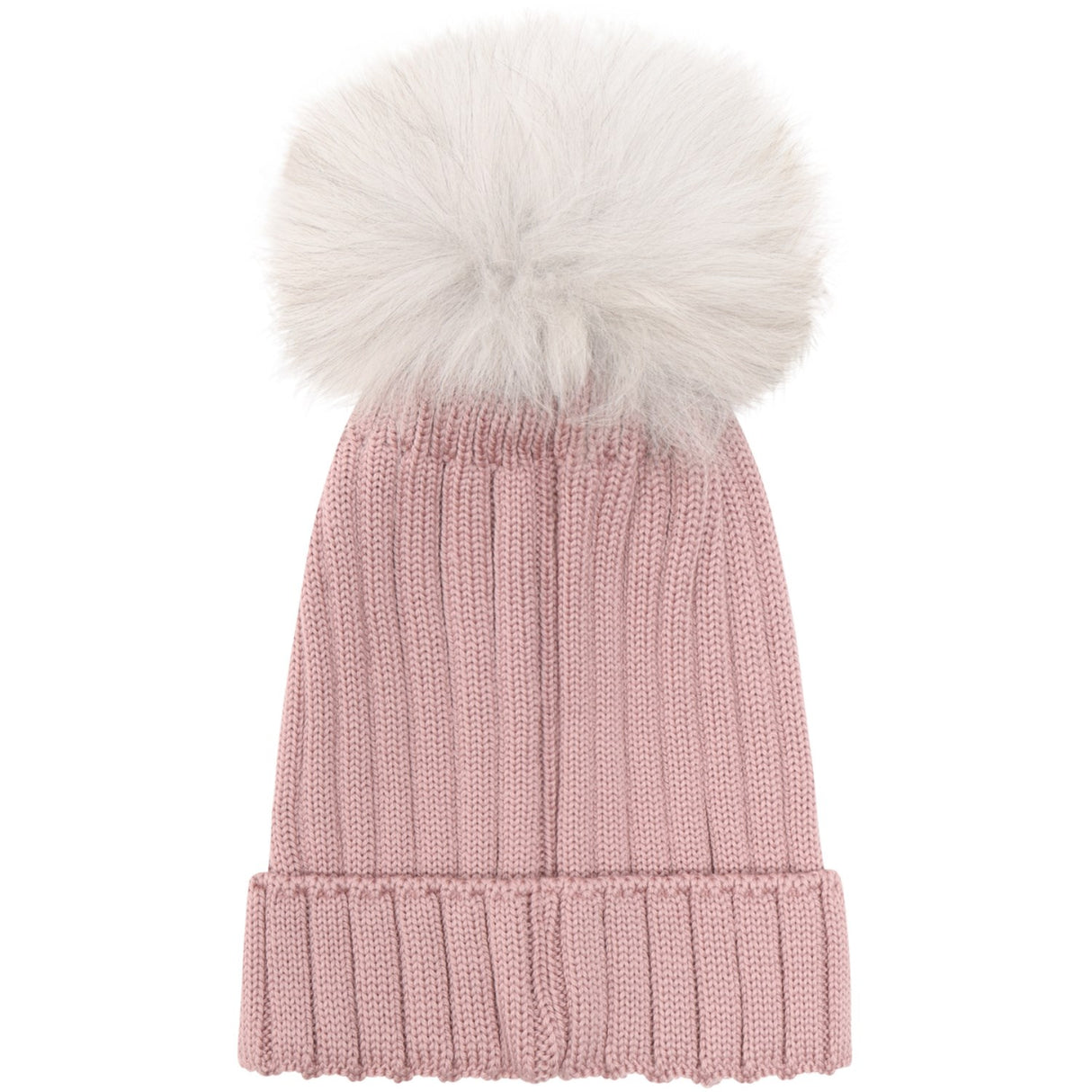Huttelihut Woodrose Mössa Stickad Alpaca Pompom