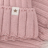 Huttelihut Woodrose Mössa Stickad Alpaca Pompom