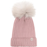 Huttelihut Woodrose Mössa Stickad Alpaca Pompom