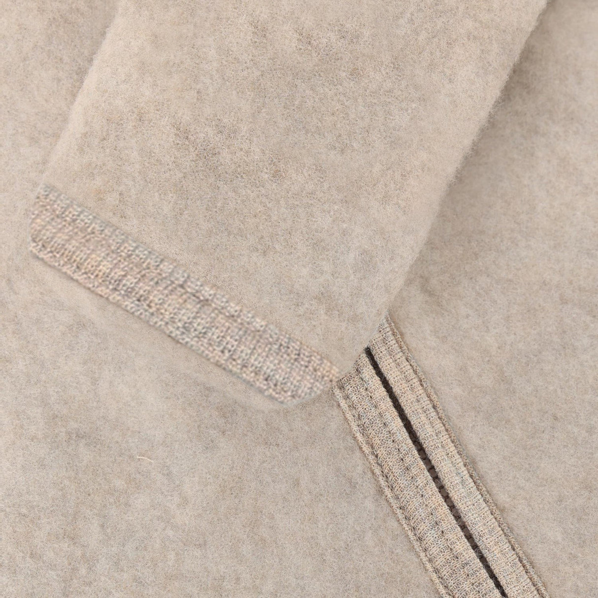 Huttelihut Camel Melange Sittvagnar Dräkt Ears Ull Fleece