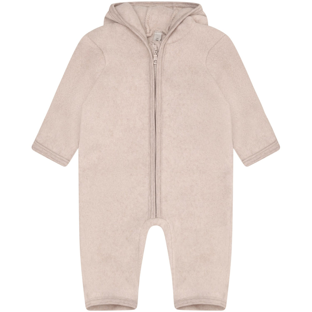 Huttelihut Camel Melange Sittvagnar Dräkt Ears Bomull Fleece