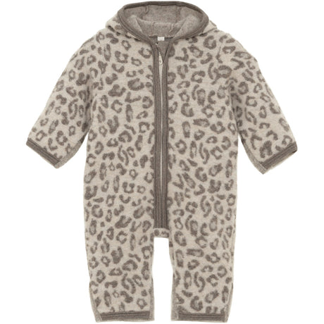 Huttelihut Camel Melange Sittvagnar Dräkt Ears Ull Fleece Jac