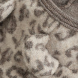 Huttelihut Camel Melange Sittvagnar Dräkt Ears Ull Fleece Jac
