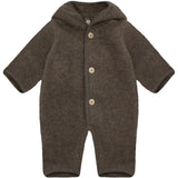 Huttelihut Brown Melange Sittvagnar Dräkt Pixie Ull Fleece