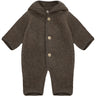 Huttelihut Brown Melange Sittvagnar Dräkt Pixie Ull Fleece