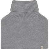 Huttelihut Medium Grey Melange Neck Warmer Ull Stickad