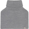 Huttelihut Medium Grey Melange Neck Warmer Ull Stickad