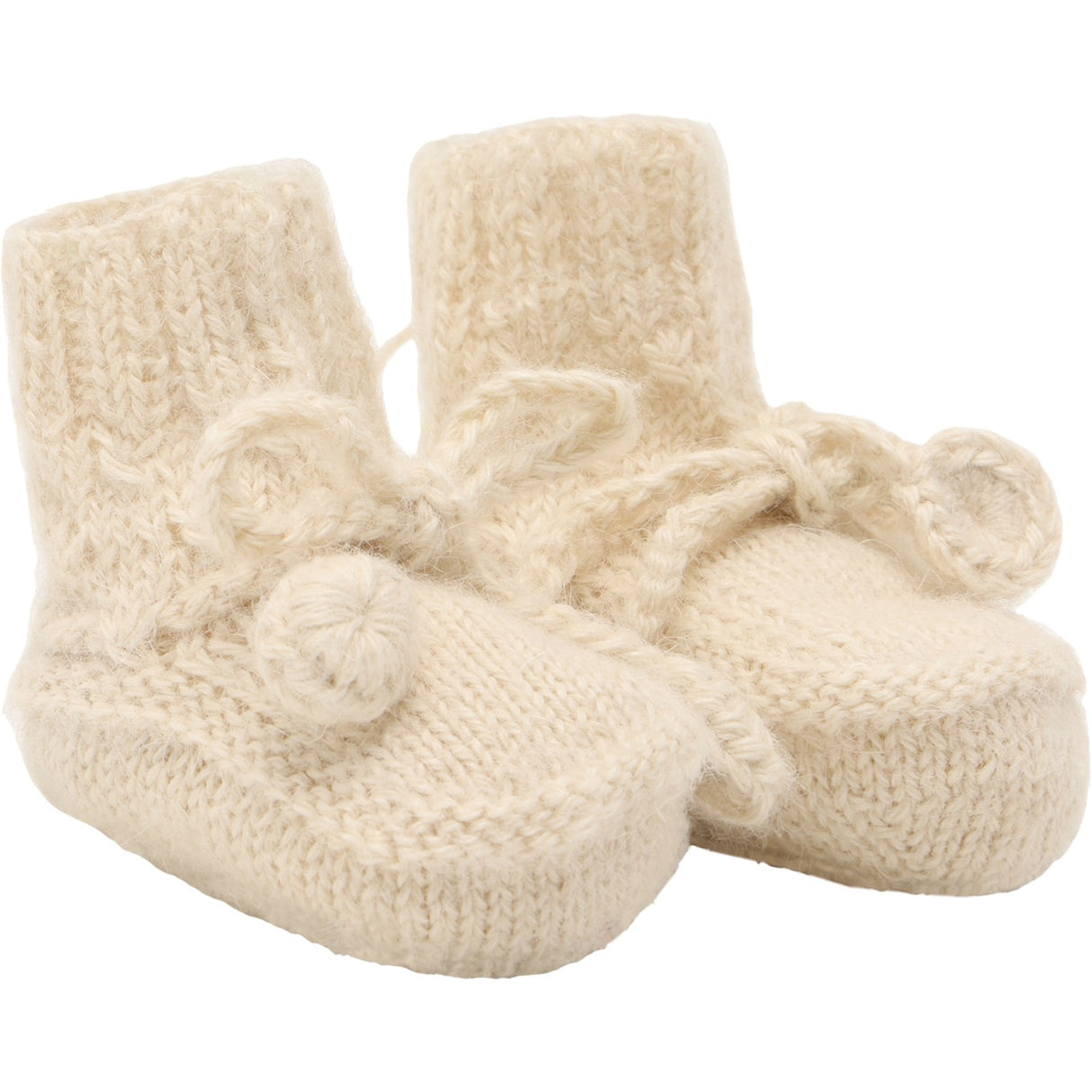 Huttelihut Off-White Footies Alpaca Ull Stickad