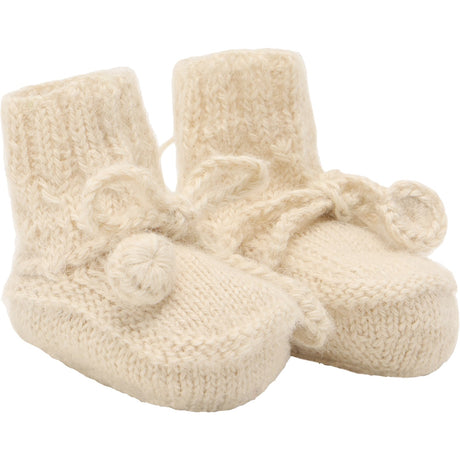 Huttelihut Off-White Footies Alpaca Ull Stickad