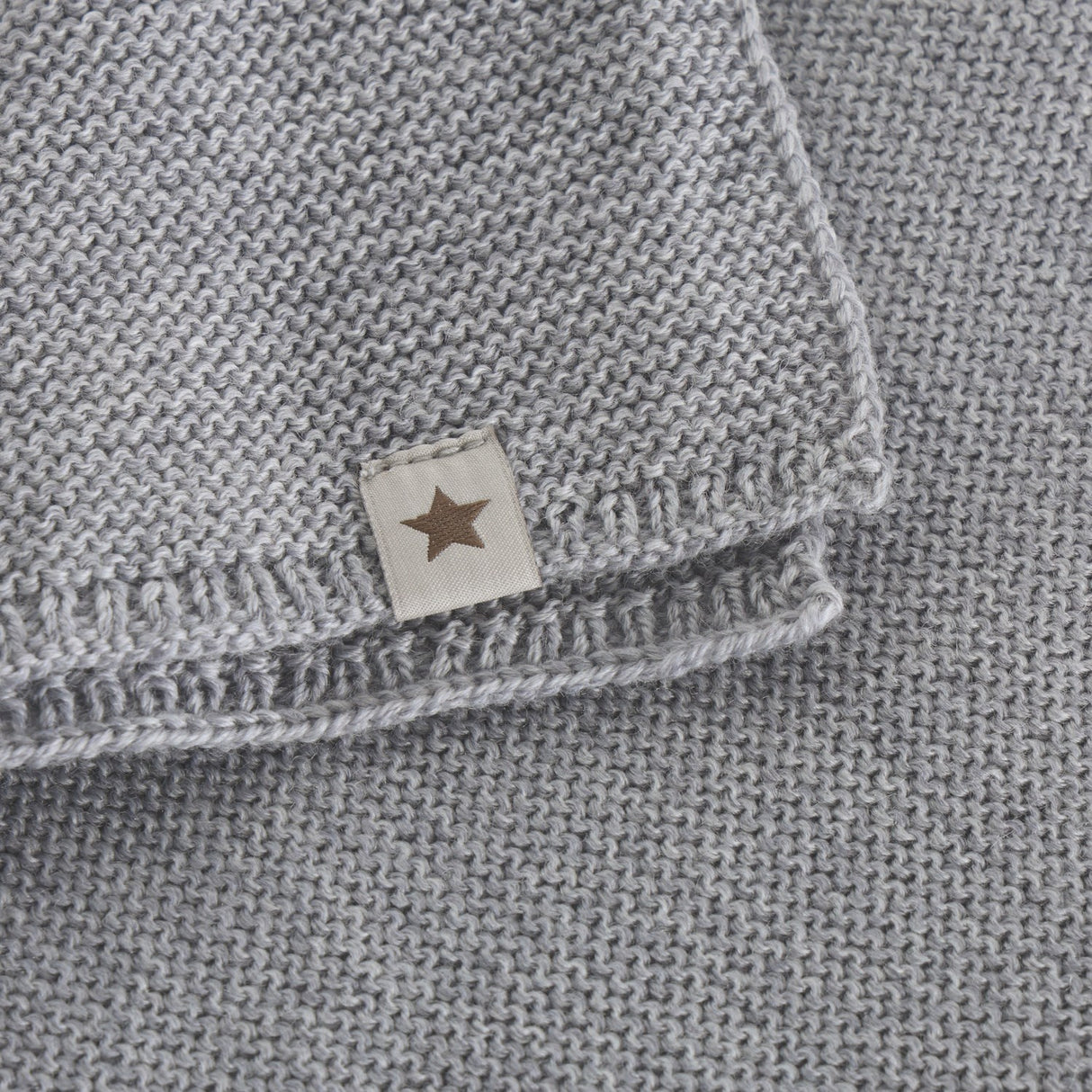 Huttelihut Medium Grey Melange Neck Warmer Ull Stickad