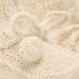 Huttelihut Off-White Footies Alpaca Ull Stickad