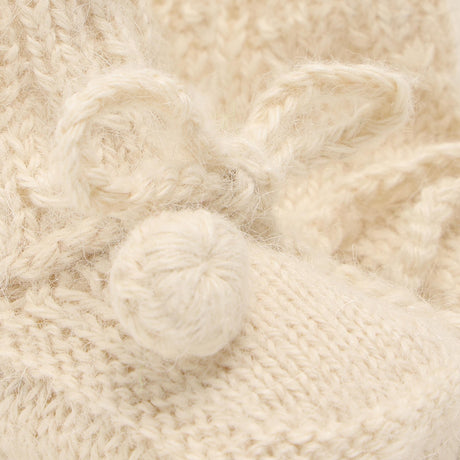 Huttelihut Off-White Footies Alpaca Ull Stickad
