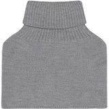 Huttelihut Medium Grey Melange Neck Warmer Ull Stickad
