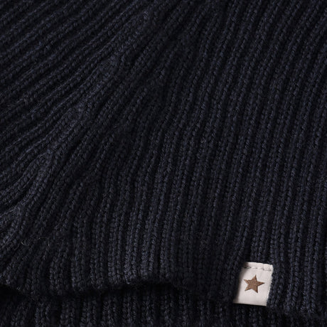 Huttelihut Dark Navy Neck Warmer Ull Stickad
