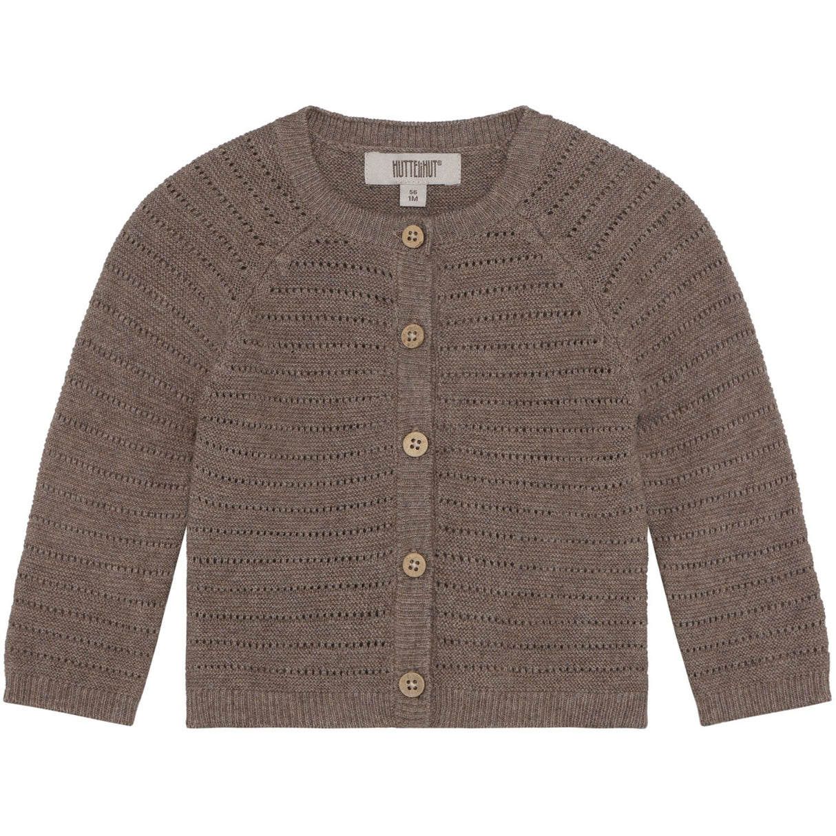 Huttelihut Cinder Melange Cardigan Stickad M/ Ull
