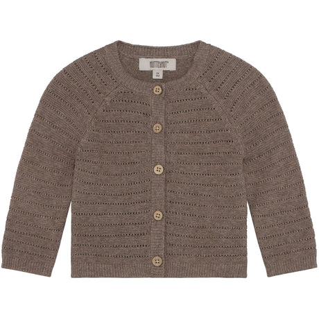 Huttelihut Cinder Melange Cardigan Stickad M/ Ull