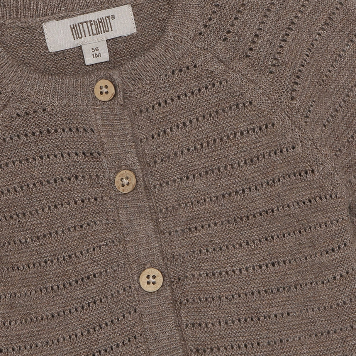 Huttelihut Cinder Melange Cardigan Stickad M/ Ull