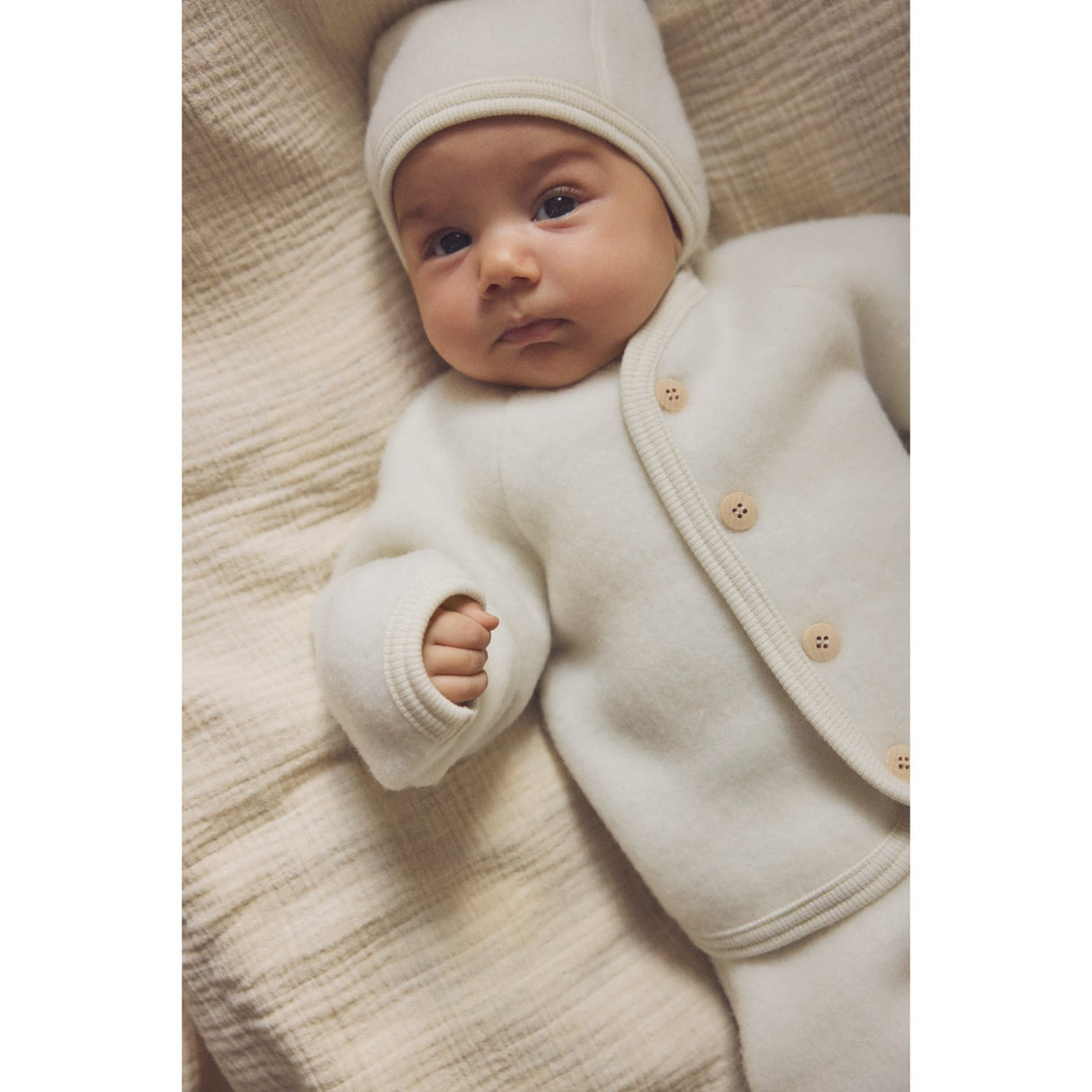 Huttelihut Tofu Jacka Ull Fleece M/ Knappar