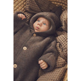 Huttelihut Brown Melange Sittvagnar Dräkt Pixie Ull Fleece