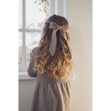 Huttelihut Savannah Melange Hairclip Rosett Ull Stickad