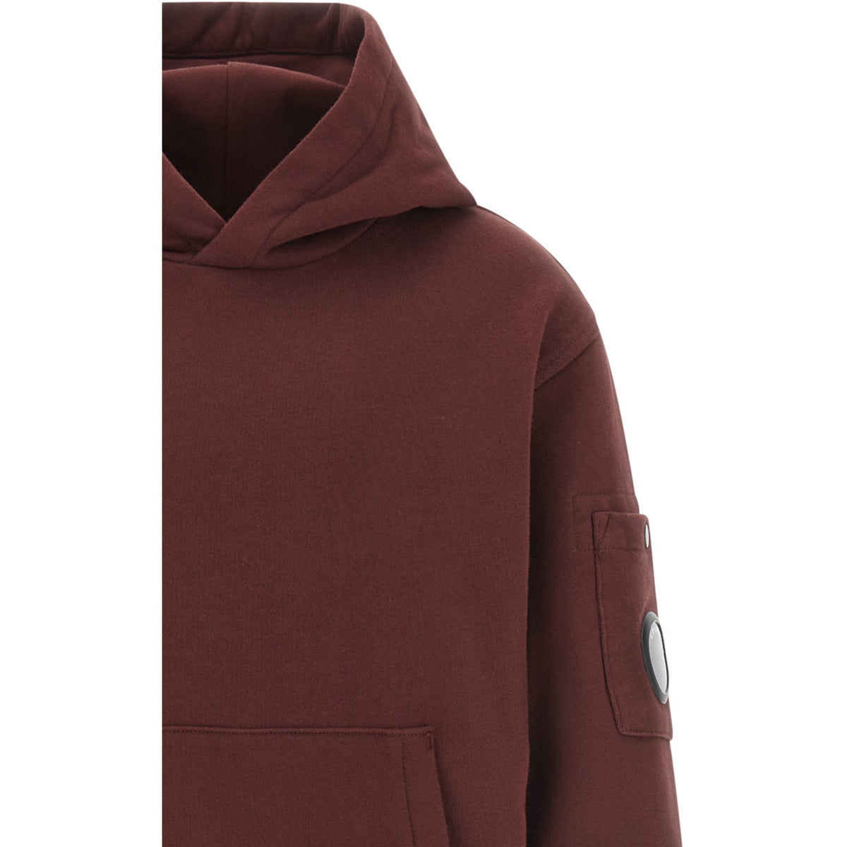 C.P. Company Borgogna Red Sweatshirt W/Hood