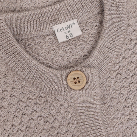 CeLaVi Mocha Meringue Melange Cardigan - Stickad